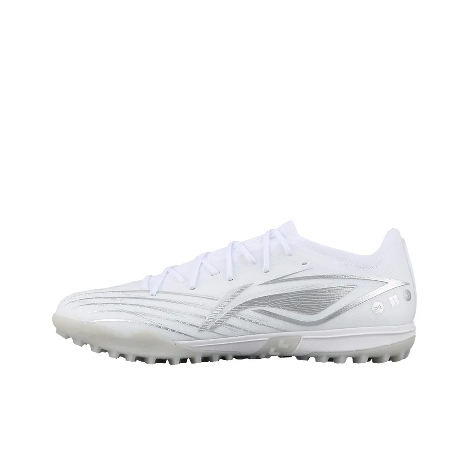 LINING TF Шипы Искусственные Шипы Устойчивые к Износу Футбольные бутсы Мужские Белый Серебряный