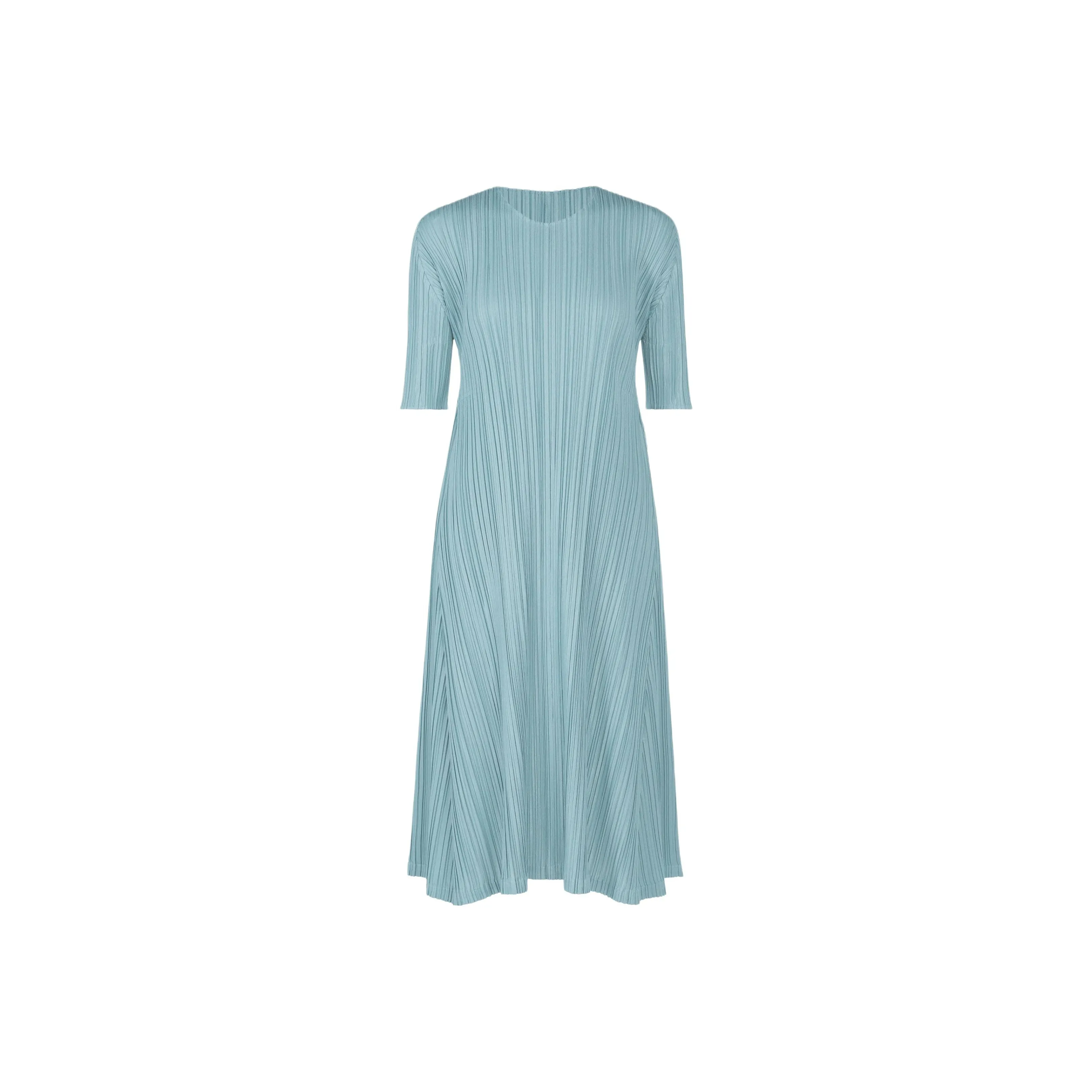 PLEATS PLEASE ISSEY MIYAKE Short Sleeved Dress Women's Blue
