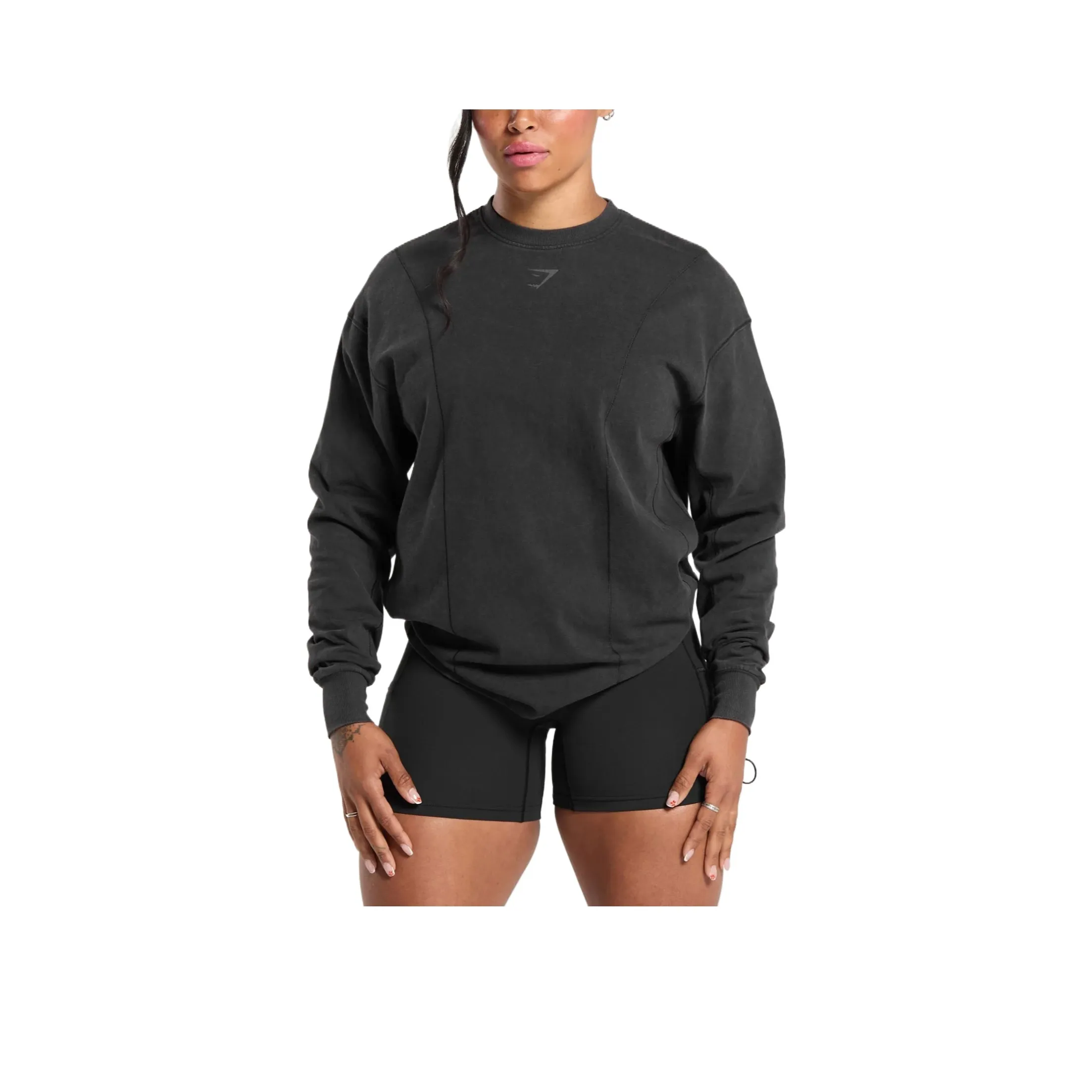 GYMSHARK Свитшот Женский Черный