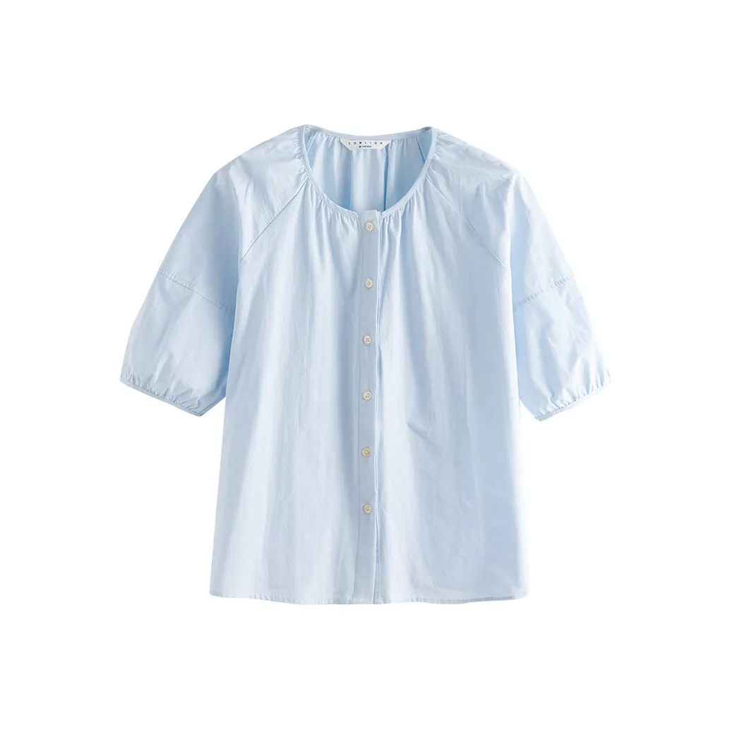 Tonlion Светло-синие Женские Рубашки