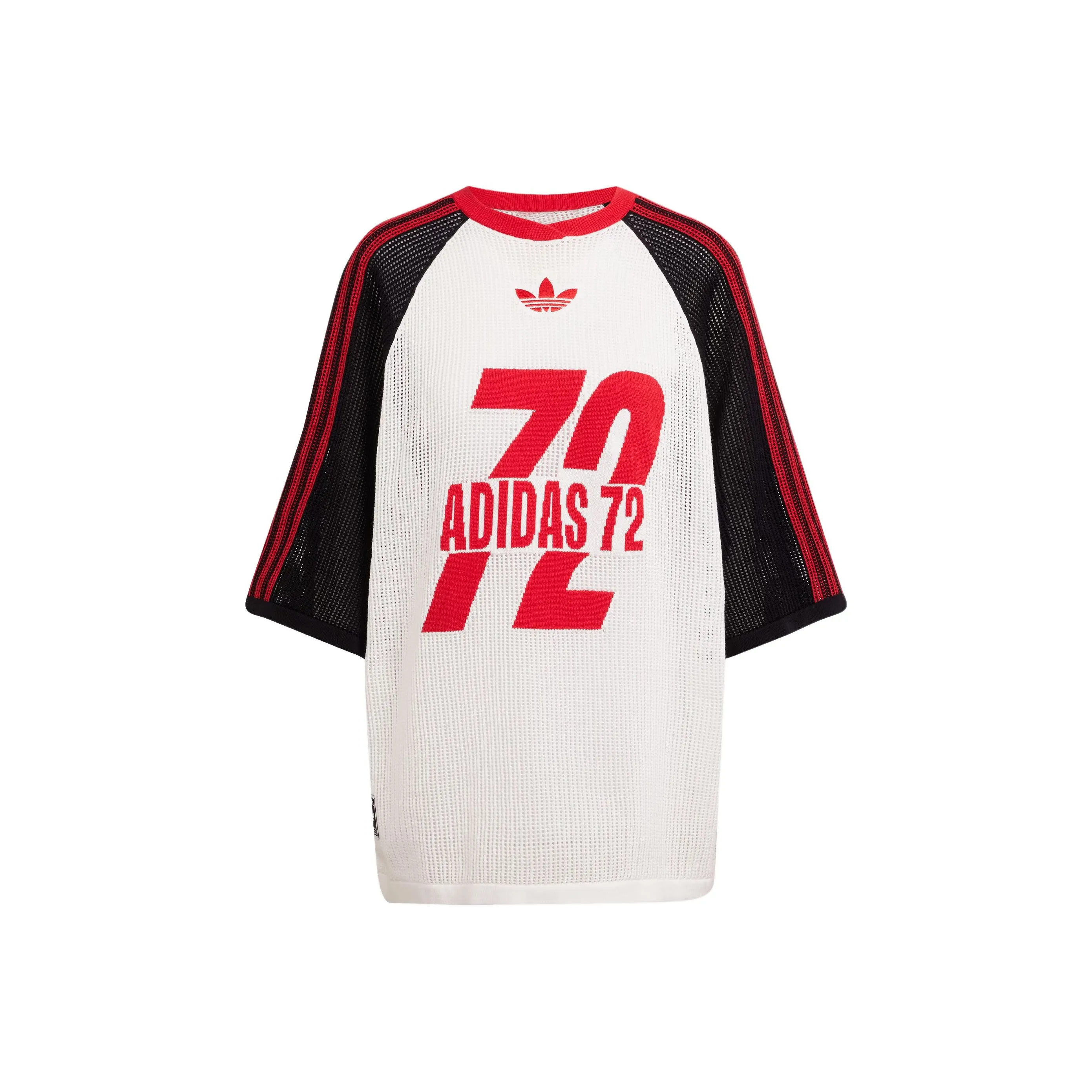 Adidas Originals SS25 Футбол Джерси Женские Белый Черный Светло-Красный