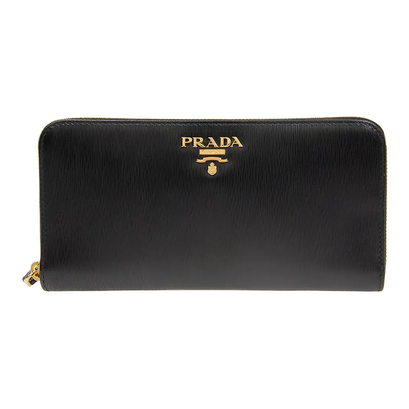 PRADA Leather Wallet Women's Black