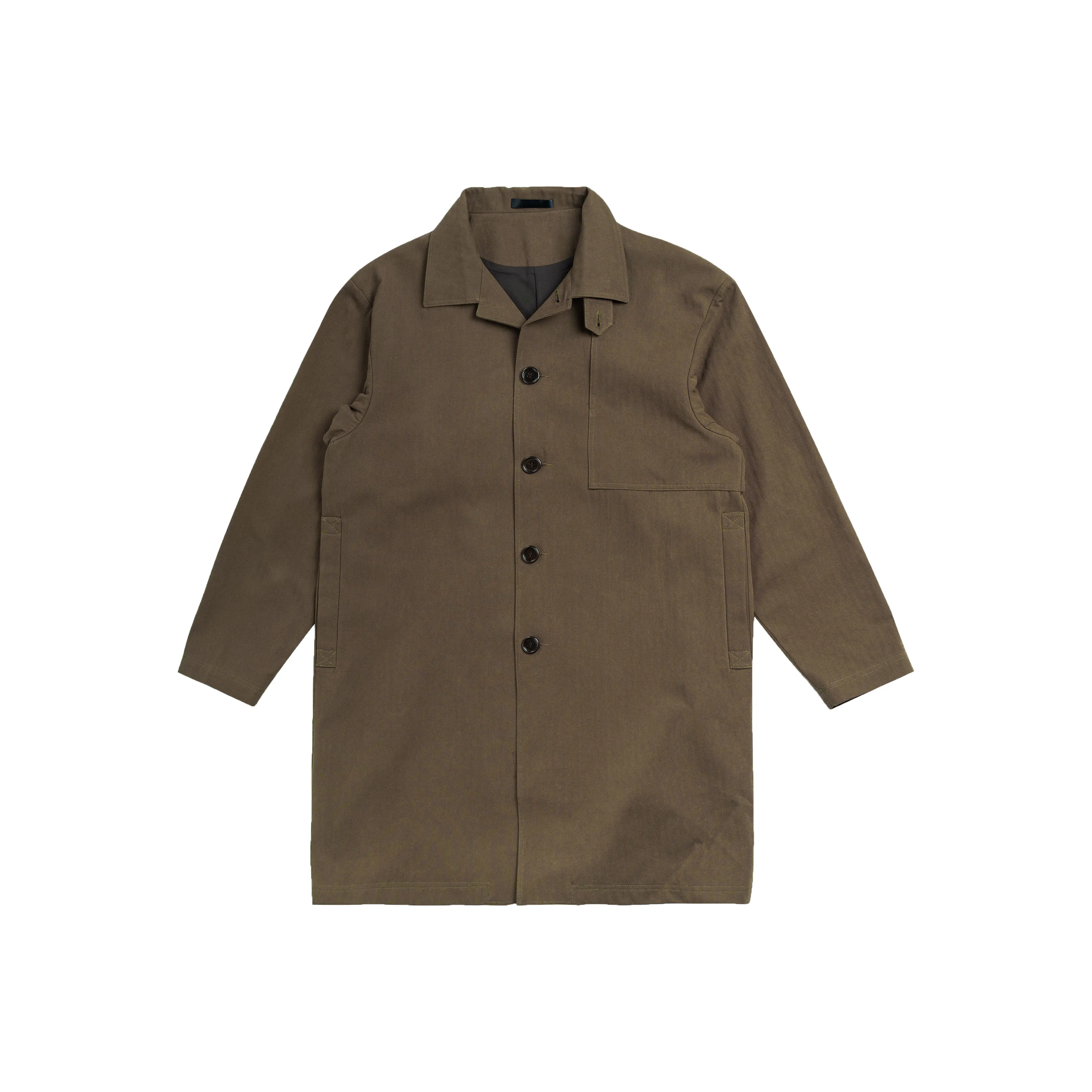 LIBERTY KOSTUME Отложной воротник Свободный крой MID Длина Куртка Мужской