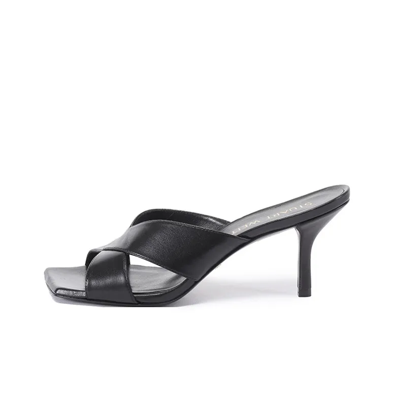 Stuart Weitzman/SW Slide Slippers 7.5cm Women's Black