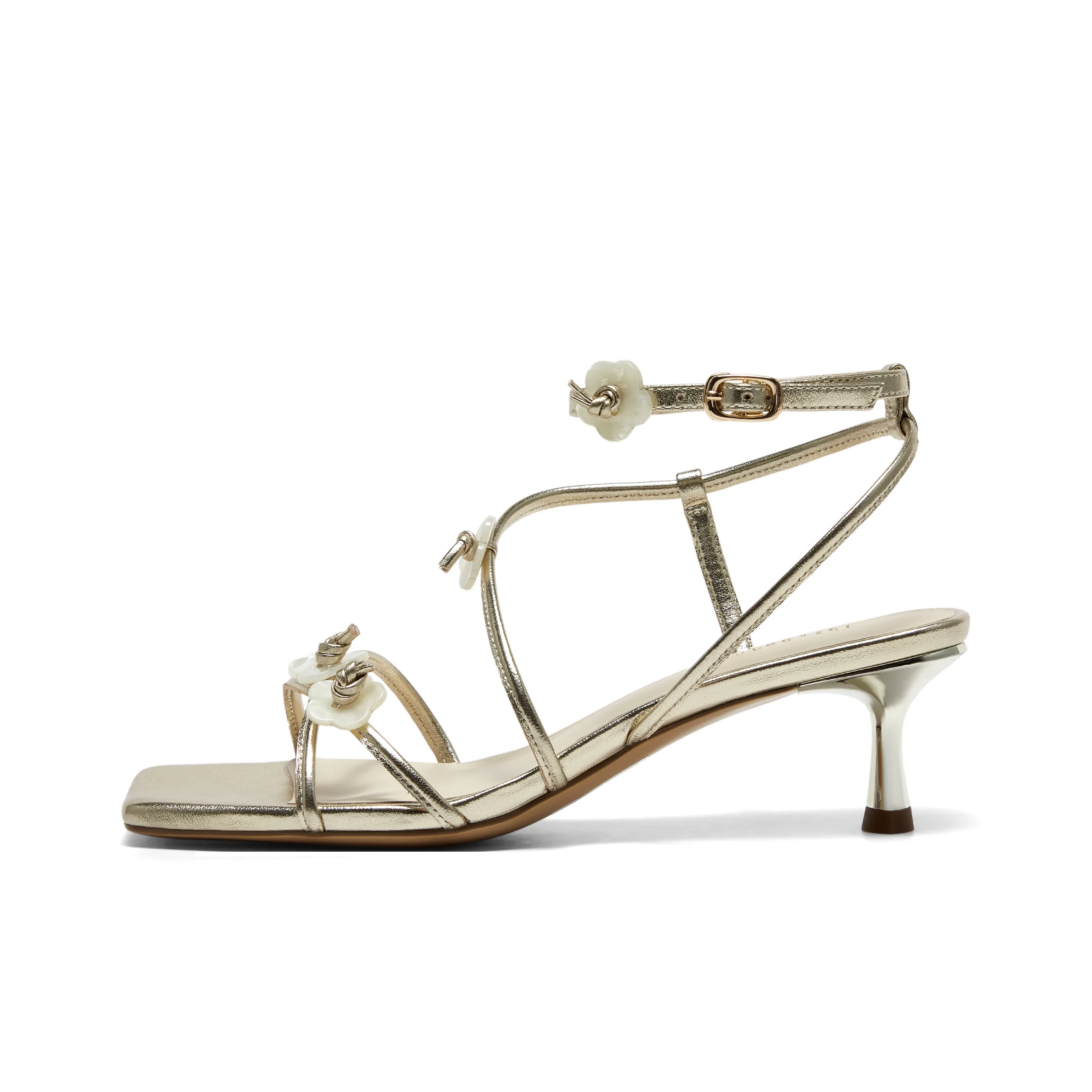 Joypeace Midsummer Dream One Strap Sandals 5CM Women's Gold