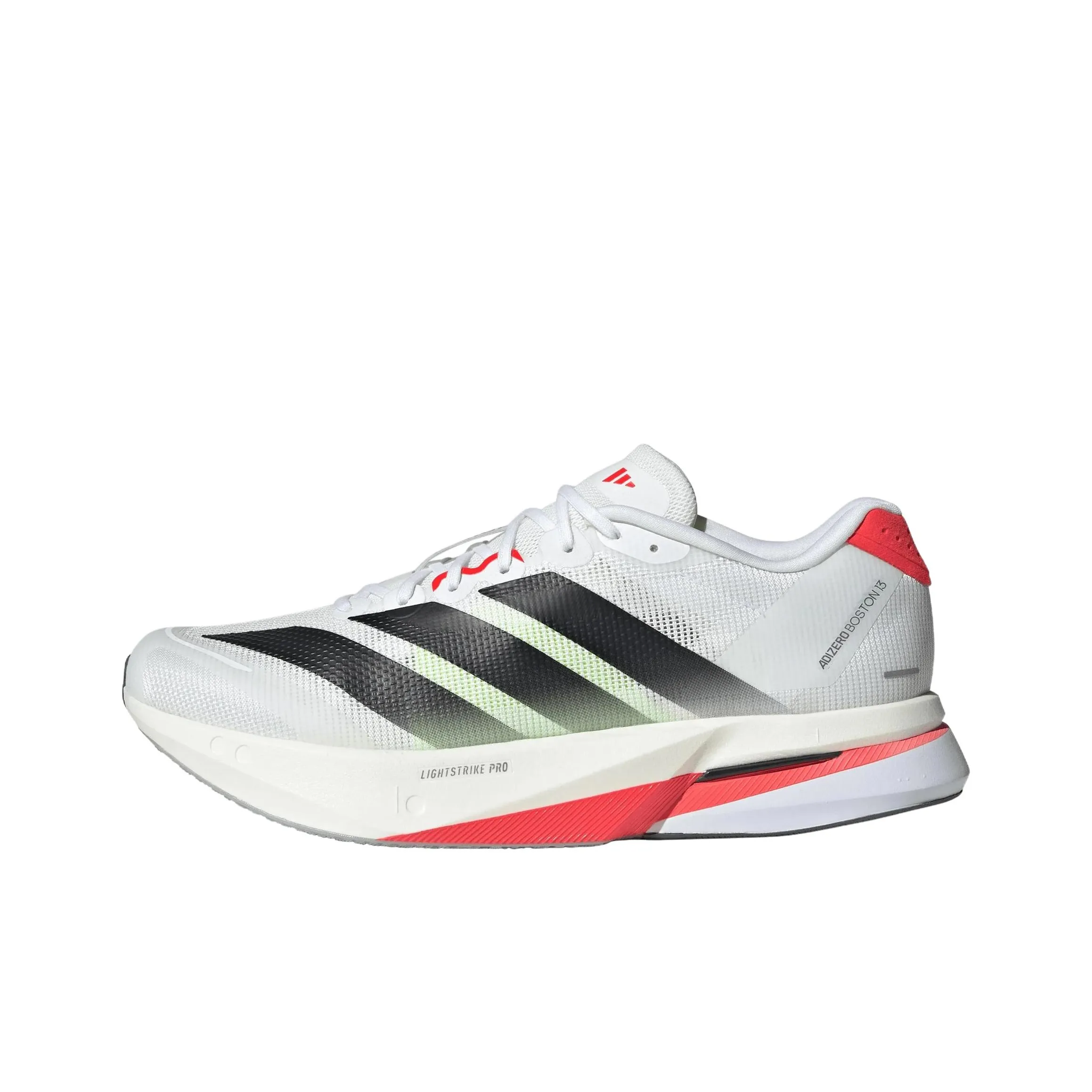 Adidas Adizero Boston 13 Амортизация Износостойкий Низкий Топ Повседневный Городской Коммутирование Беговые кроссовки Мужской Белый