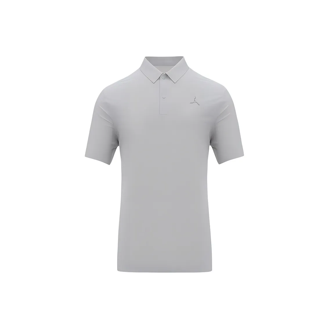 LI NING 1990 Golf Series Polo Shirt Men's Lunar Surface Gray