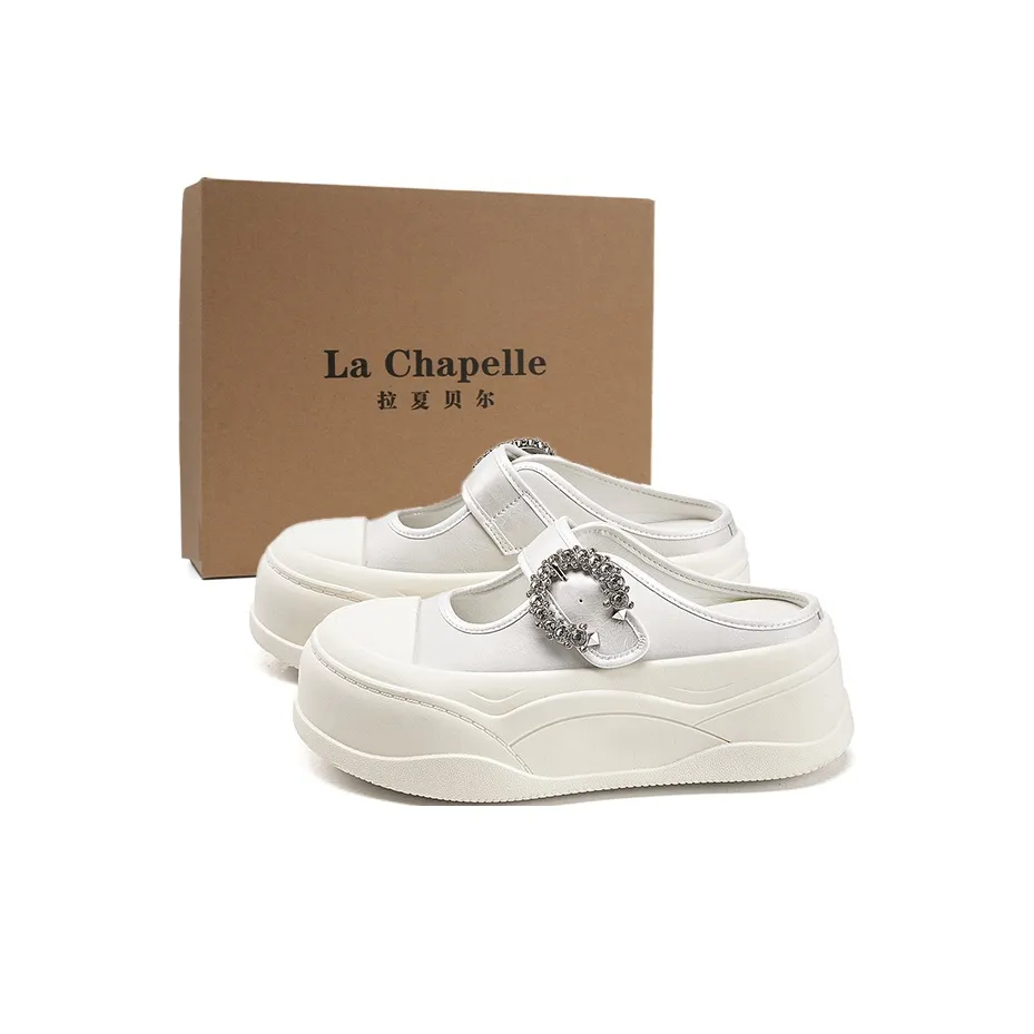 La Chapelle Устойчивые к истиранию домашние тапочки Женские Белые