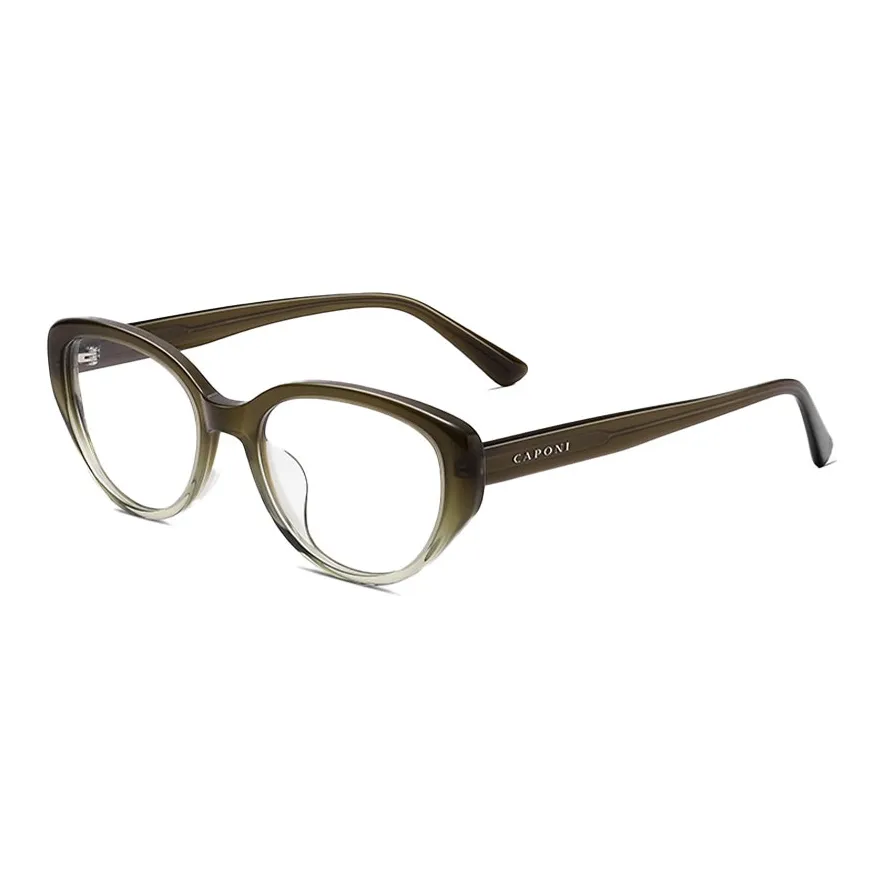 CAPONI TR Памятный пластик Кошачий глаз Оправы для очков Унисекс