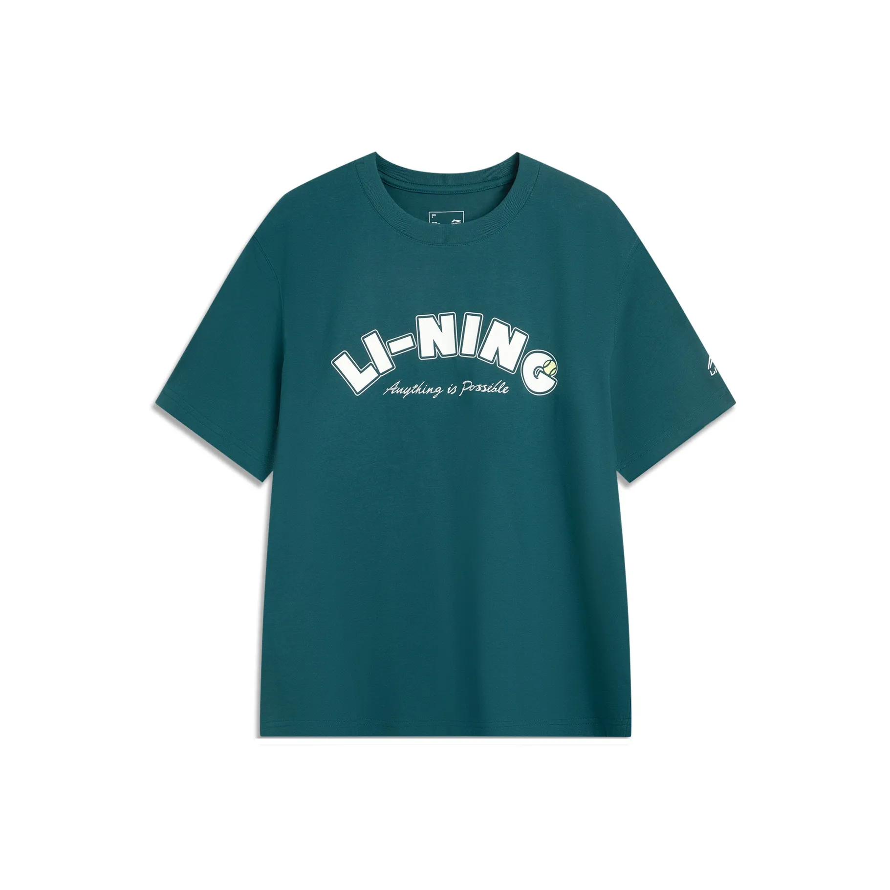 LINING Sports Trend Series T-Shirt Мужская Рифовая Зеленая