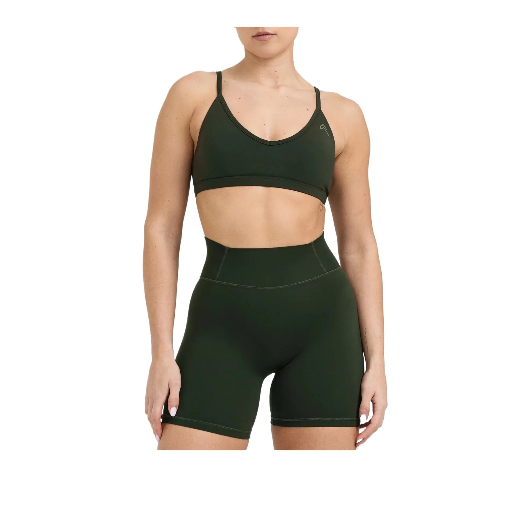 ONER ACTIVE Вечный Strappy Bralette Бюстгальтер Женский Темно-зеленый