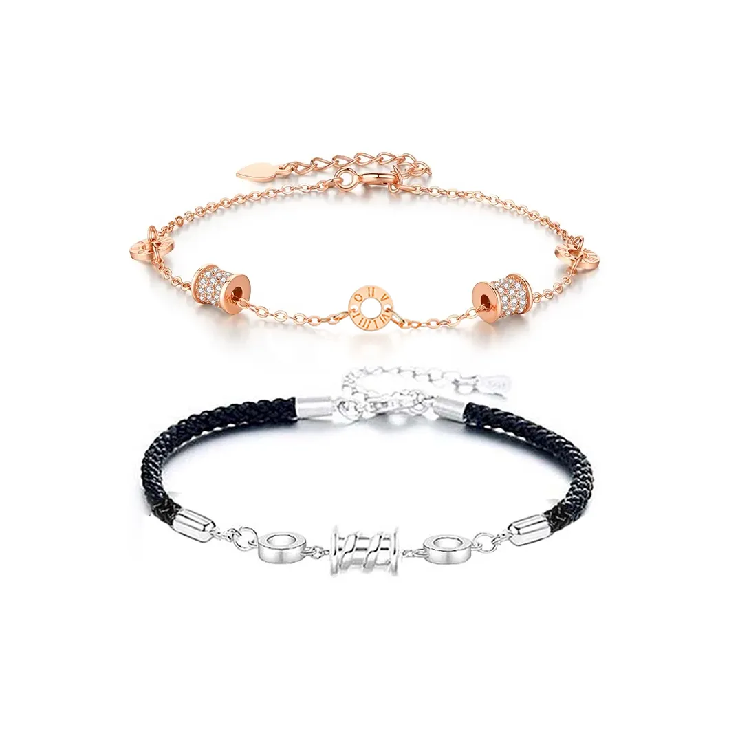 JOYDINNY Браслет с шнурками унисекс