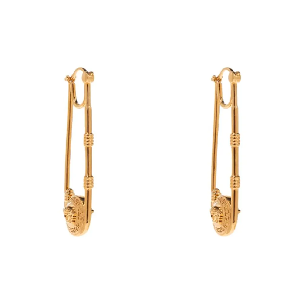 VERSACE Safety Pin Shaped Earrings