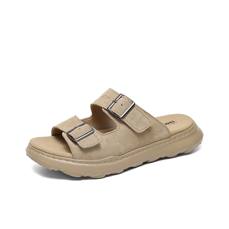 TEMPUR Резиновая пена Наружная подошва Слипоны Мужской Абрикос