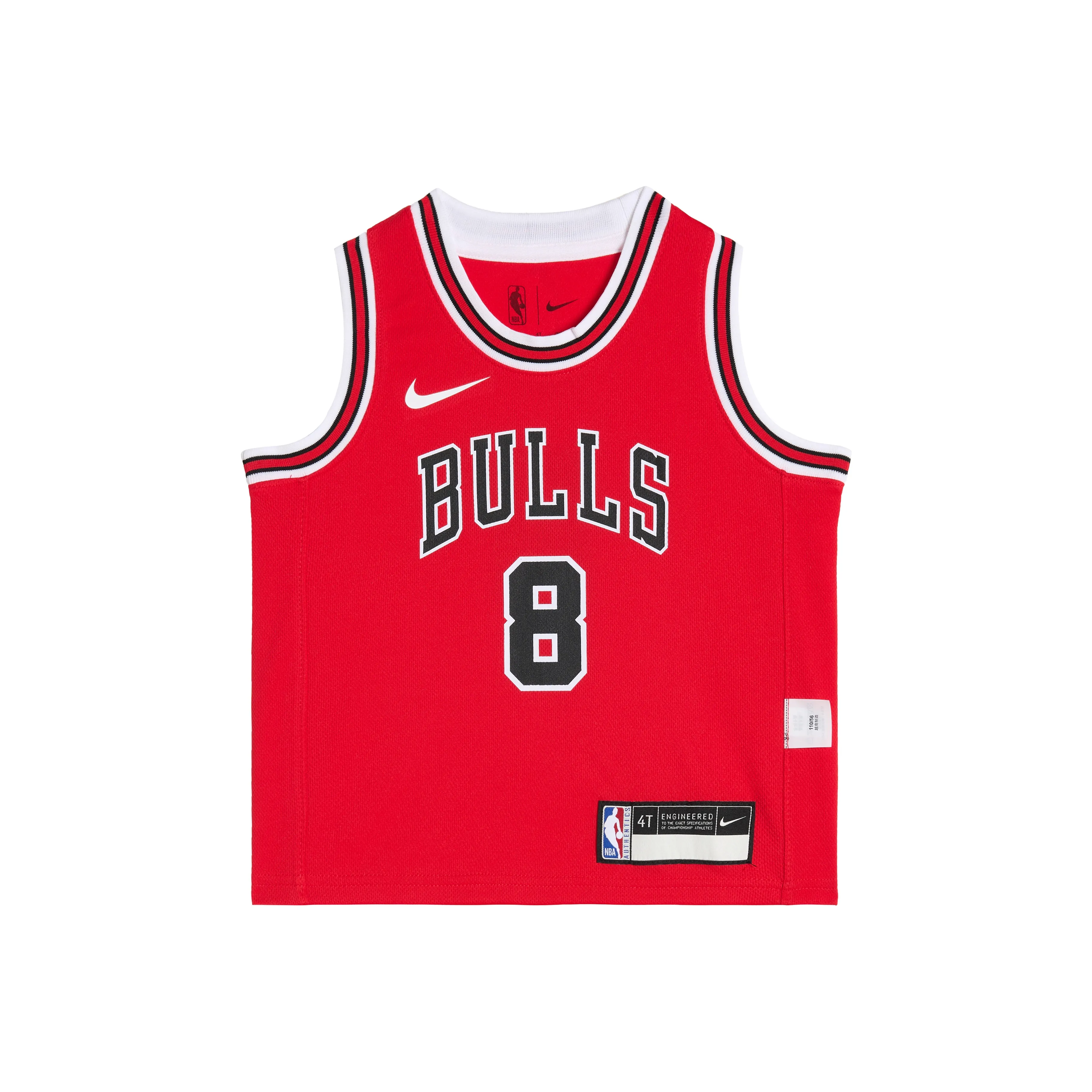 Nike x NBA Майка Chicago Bulls Красный Для малышей и детей дошкольного возраста