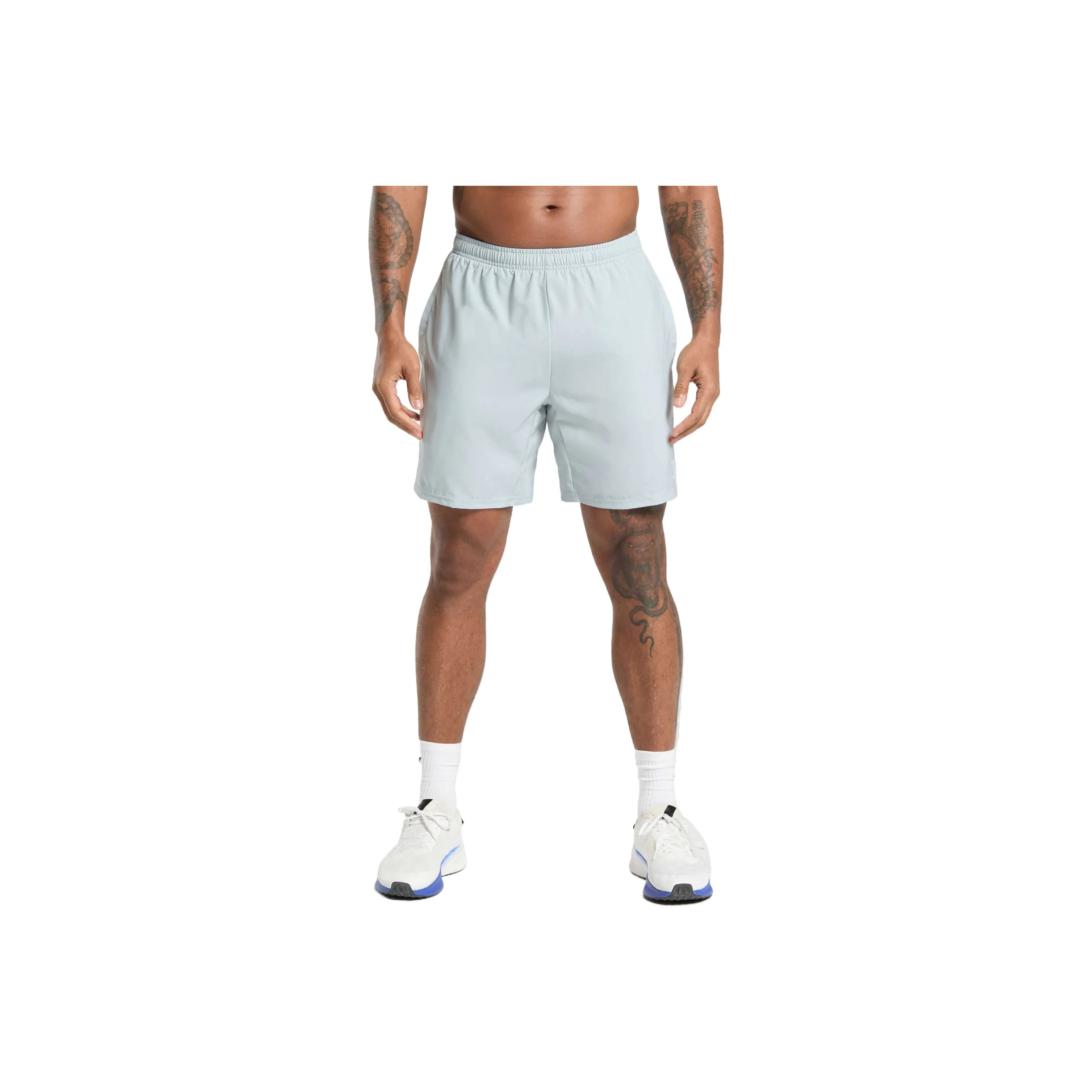 GYMSHARK Повседневные шорты Мужские Холодный синий
