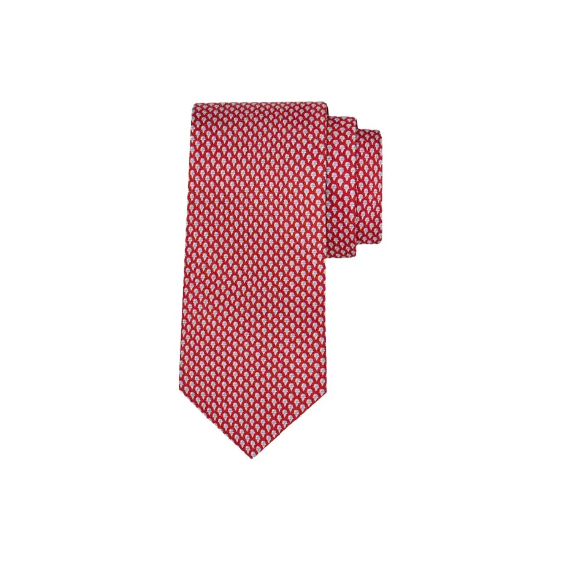 Ferragamo Jacquard Pointed Tip Tie