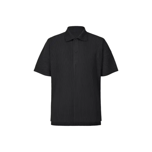 Homme Plissé Issey Miyake Черный Мужское Поло