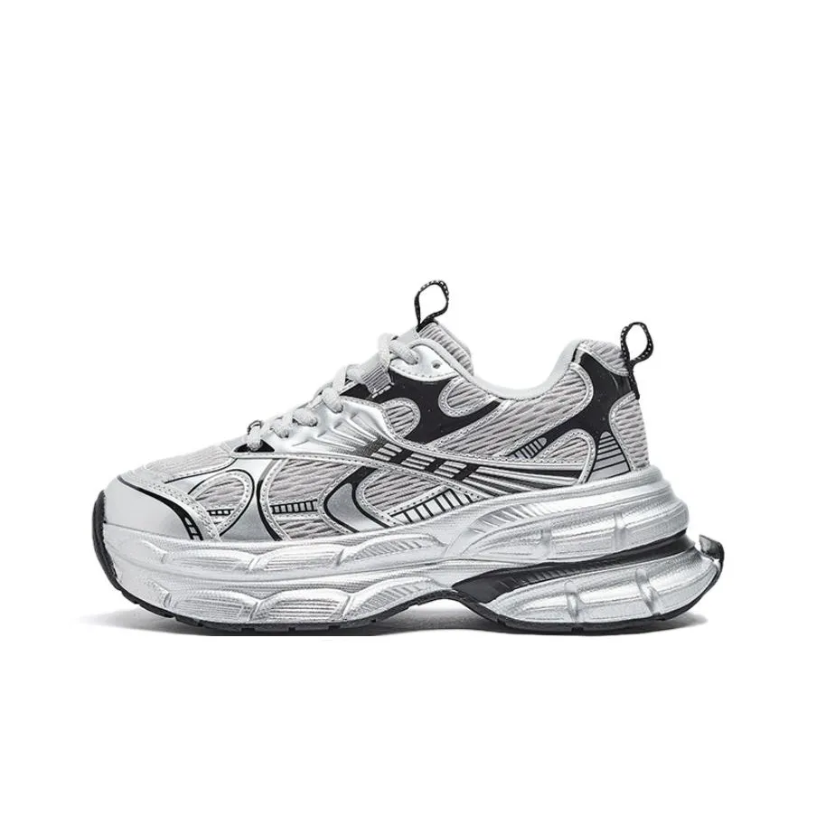 15 MINS Height Increasing Lightweight Low Top Chunky Sneakers Women's