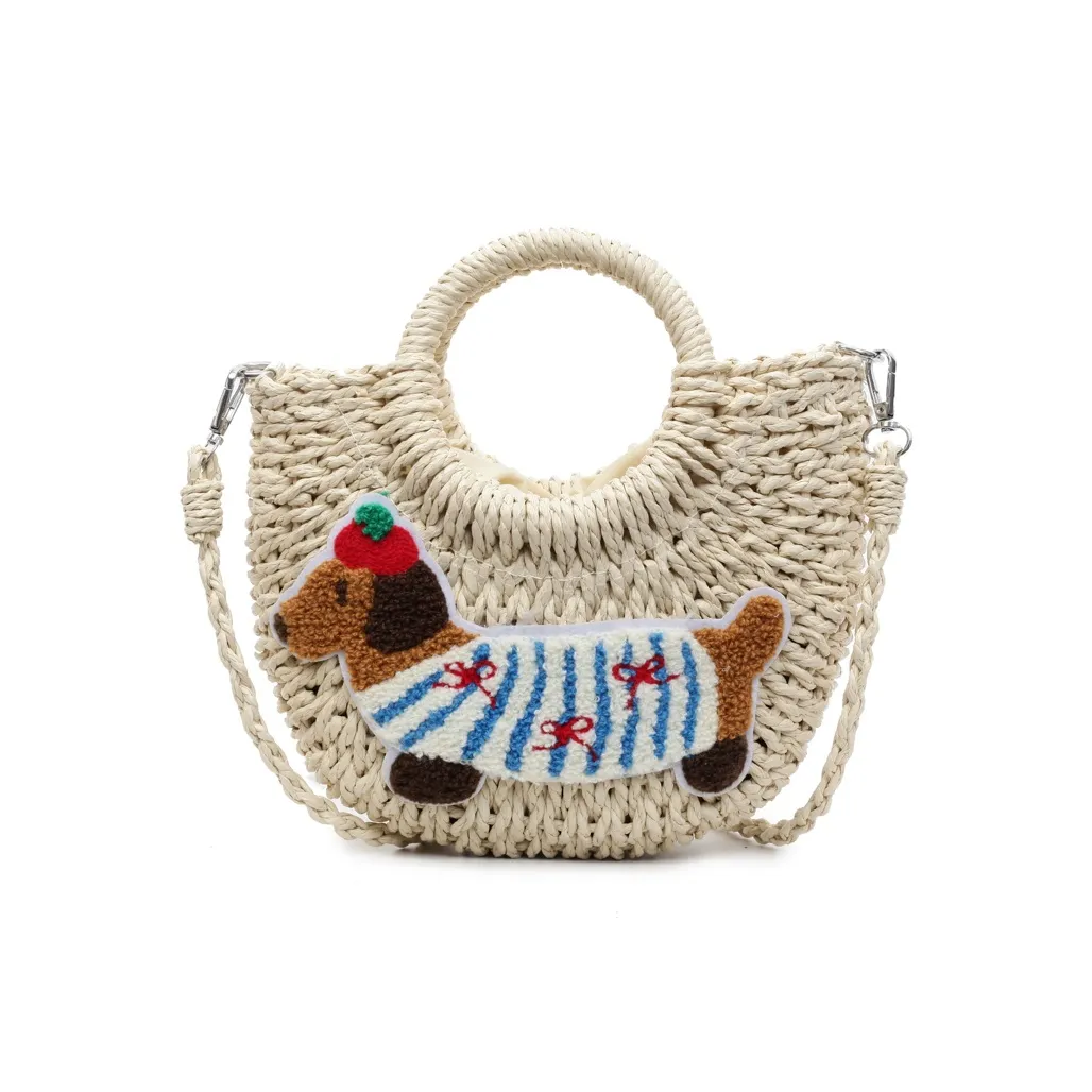 Meow In The Grass Плетеная сумка через плечо сумка для женщин экрю хаки