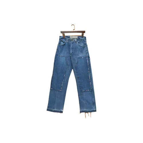 KARTIK RESEARCH Blue Мужские Джинсы