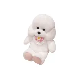 화이트 퍼피-핑크 턱받이