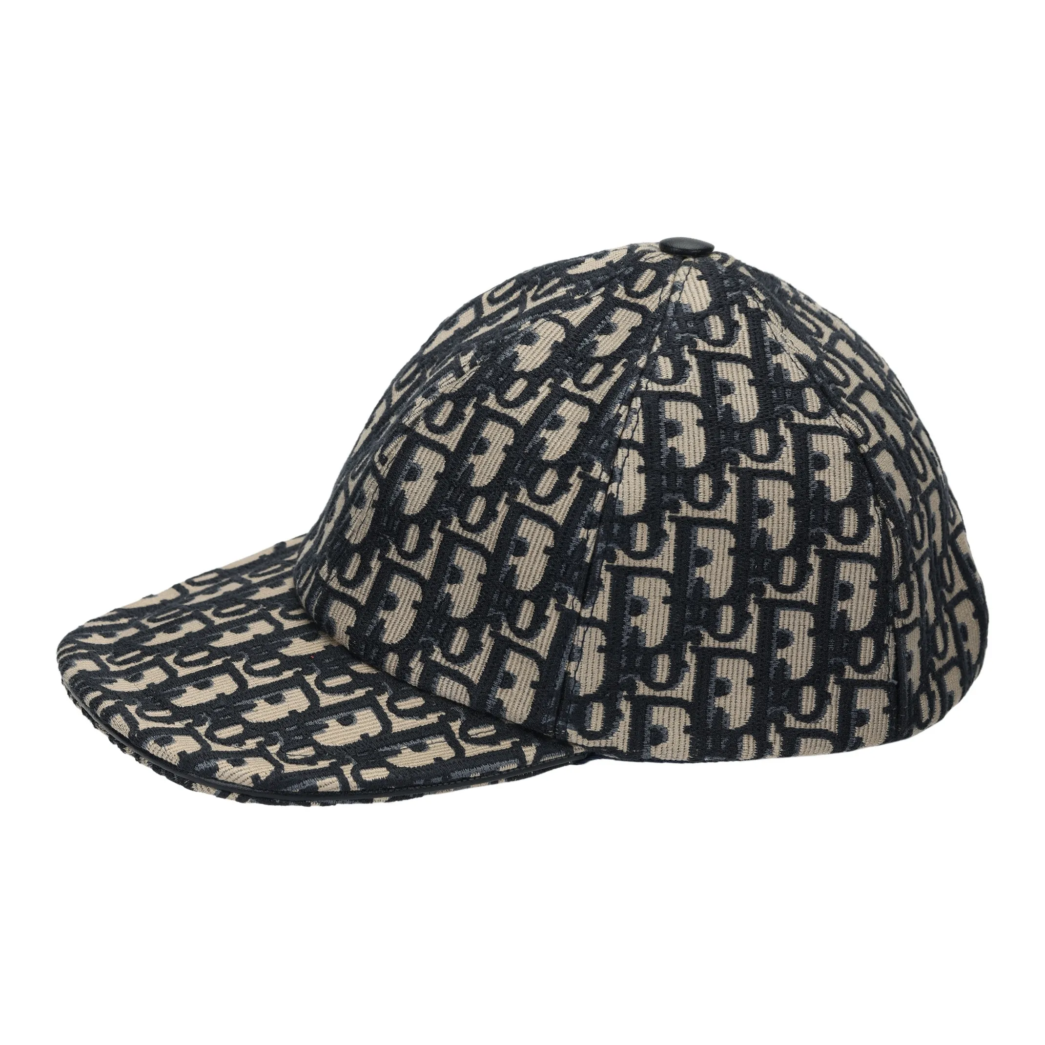DIOR Sheepskin Baseball Caps Unisex Brown/Blue