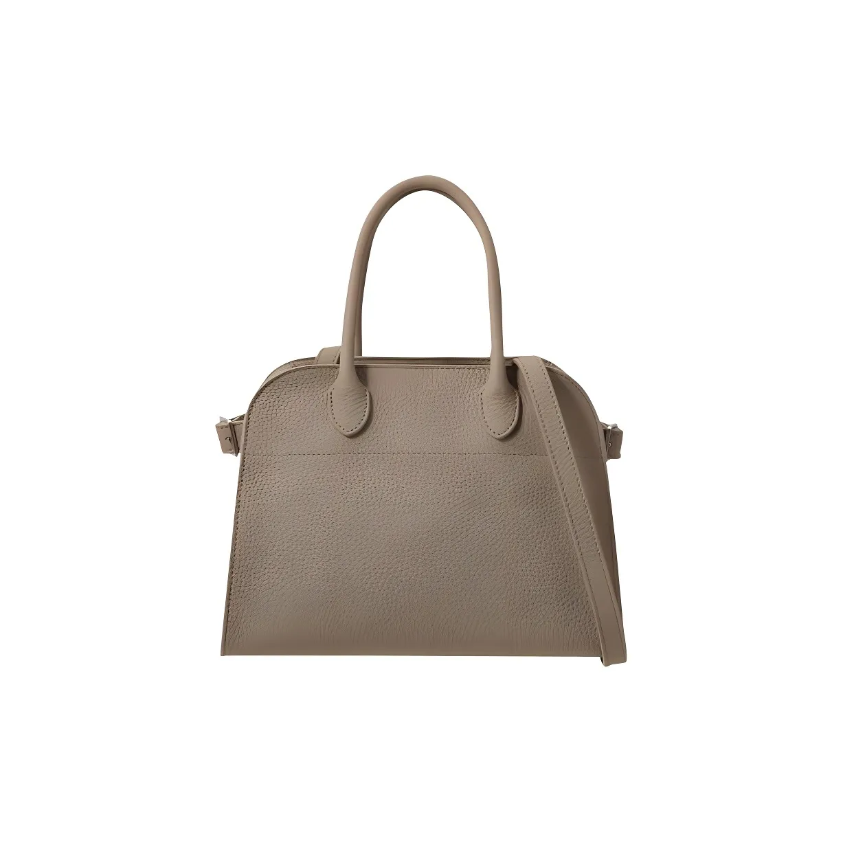 THE ROW Soft Margaux 10 Litchi Cow Leather One Shoulder, Shoulder Bag, Crossbody Bag, Handbag Women's Dark Umber