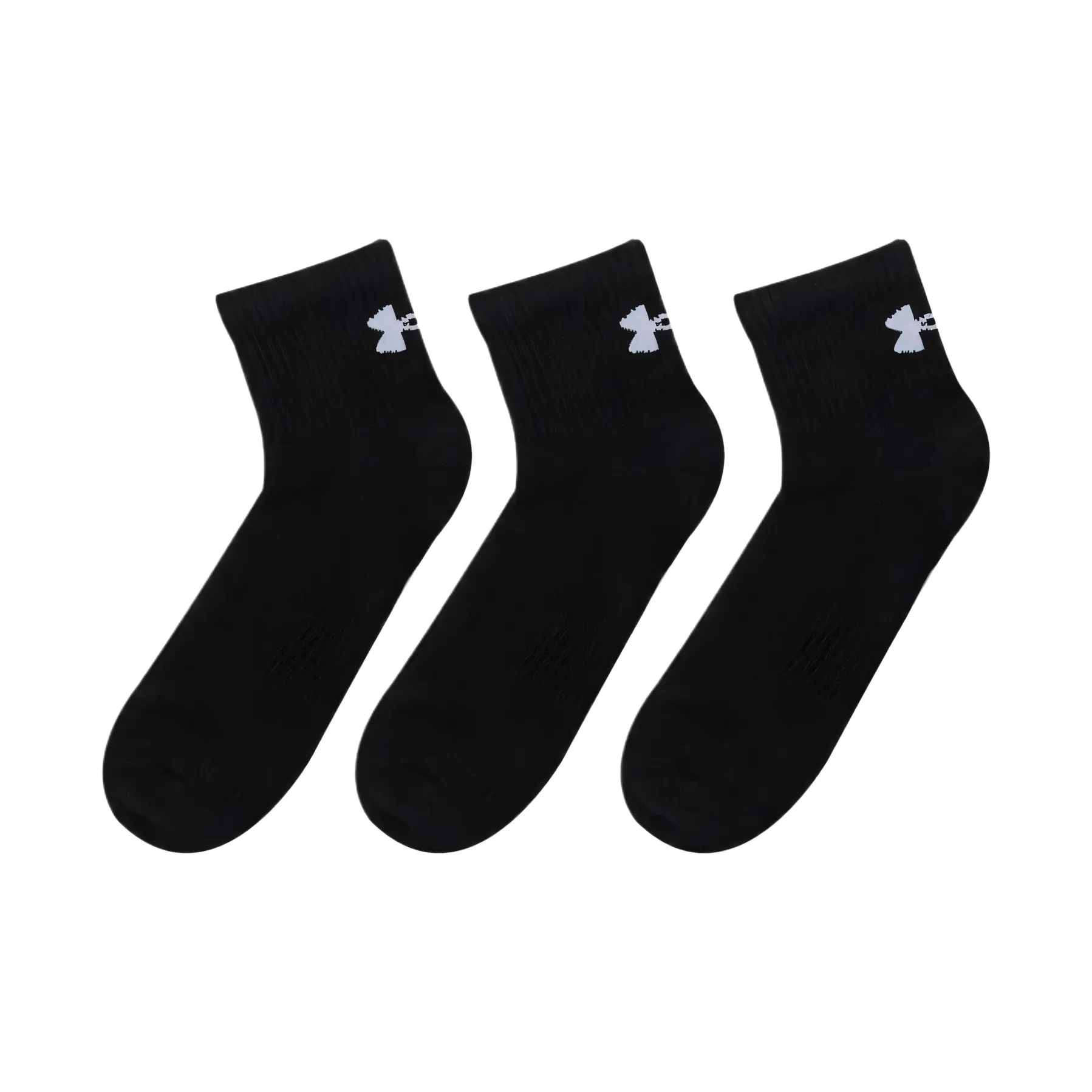 Низкие носки Under Armour унисекс 3 упаковки черные