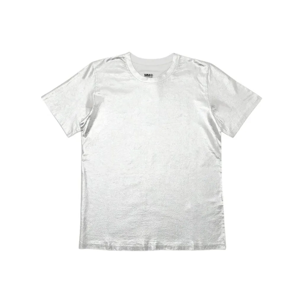 MM6 Maison Margiela T Shirt Women's Silver White