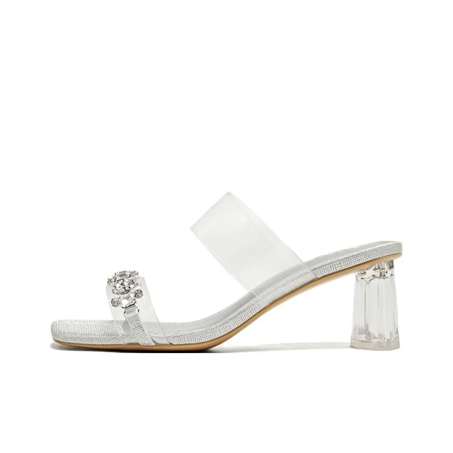 BASTO Тихий Слипоны Женские Прозрачный Серебряный