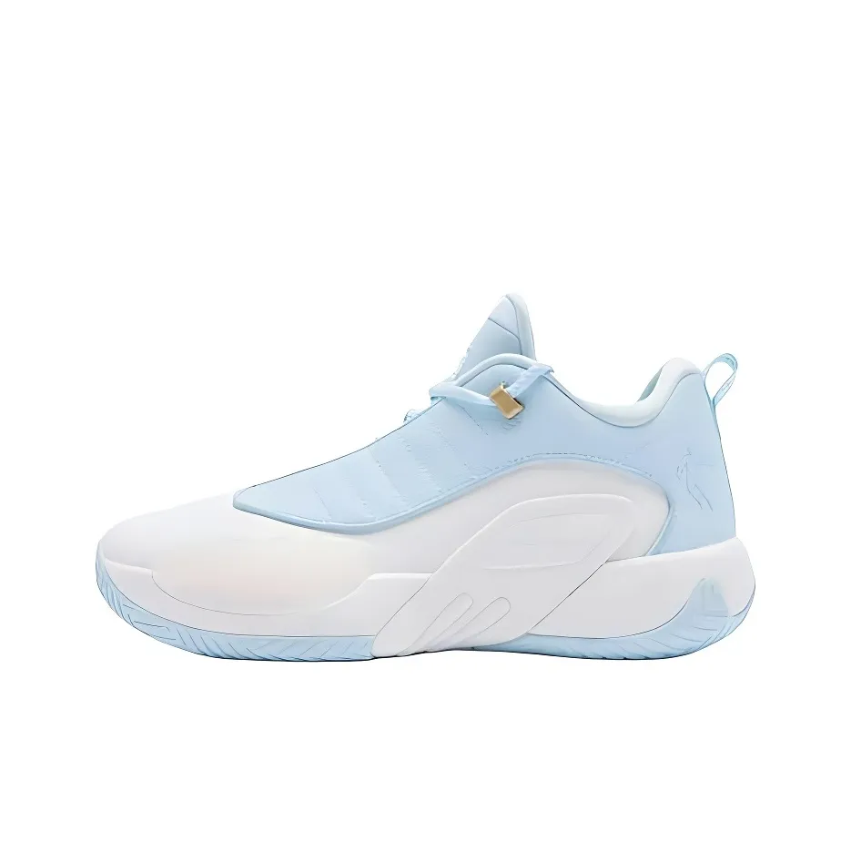 QIAODAN Slip-resistant Abrasion-resistant Super Light Low-Top Basketball Shoes Men's Sky Blue Jordan White QIAODAN Противоскользящий Износостойкий Супер Легкий Низкий Топ Баскетбольные Кроссовки Мужские Небесно-Синий Джордан Белый