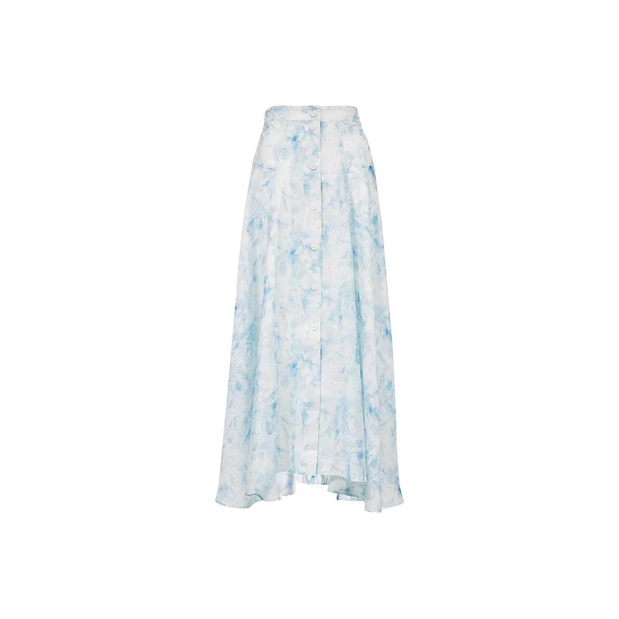 ONLY Casual Long Skirts Women's H3J Ili Tie Dye Blue