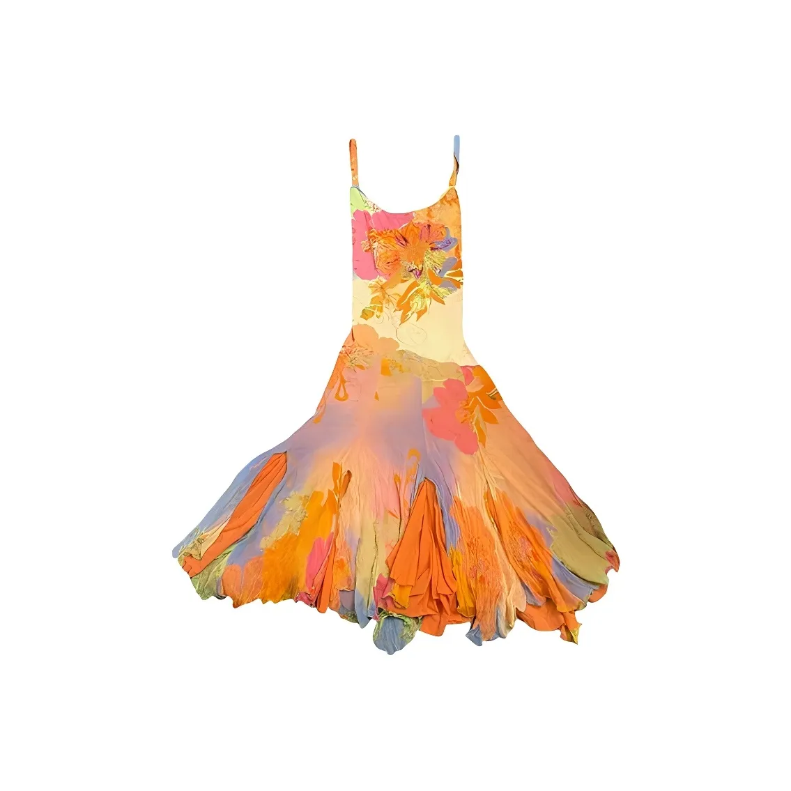 LSVE Оранжево-красные Женские Слиплатья