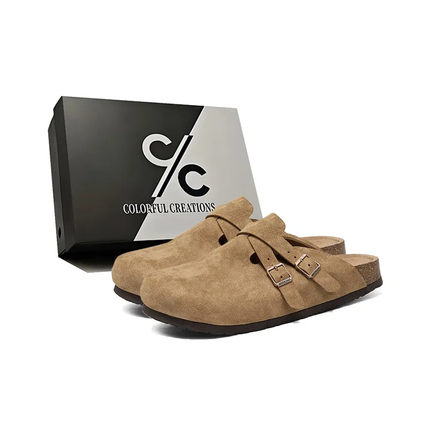 Colorful Creations Пробковая подошва Тихий Антибактериальный Устойчивый к поте Домашние тапочки Унисекс Коробка