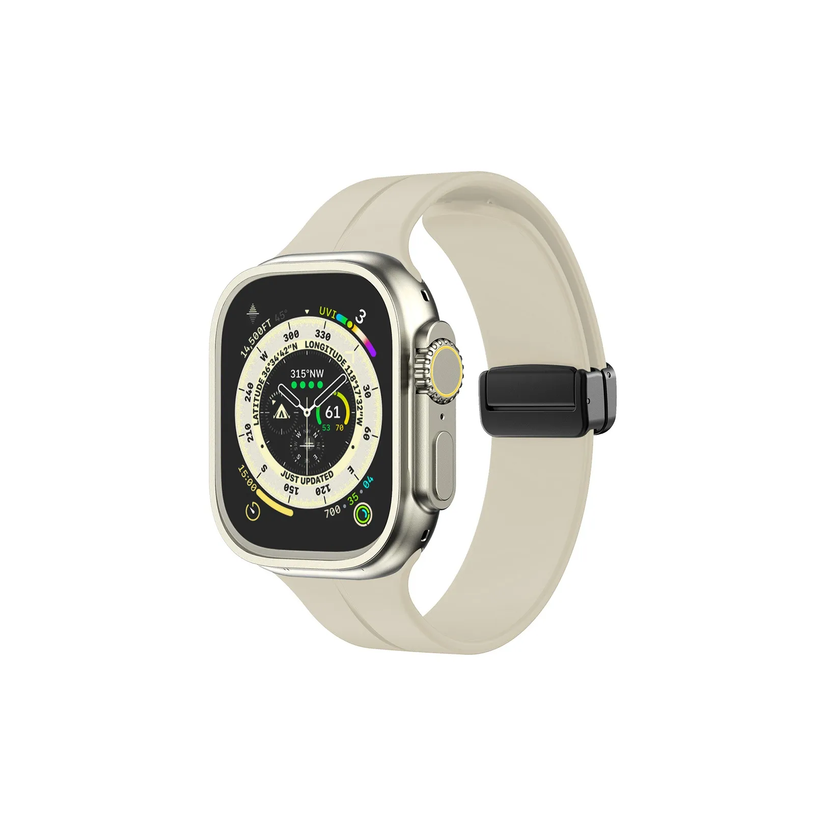 KVZUVUU Strap Apple Compatibility Silicone Material IwatchS10/s9/8/7/6/Ultra