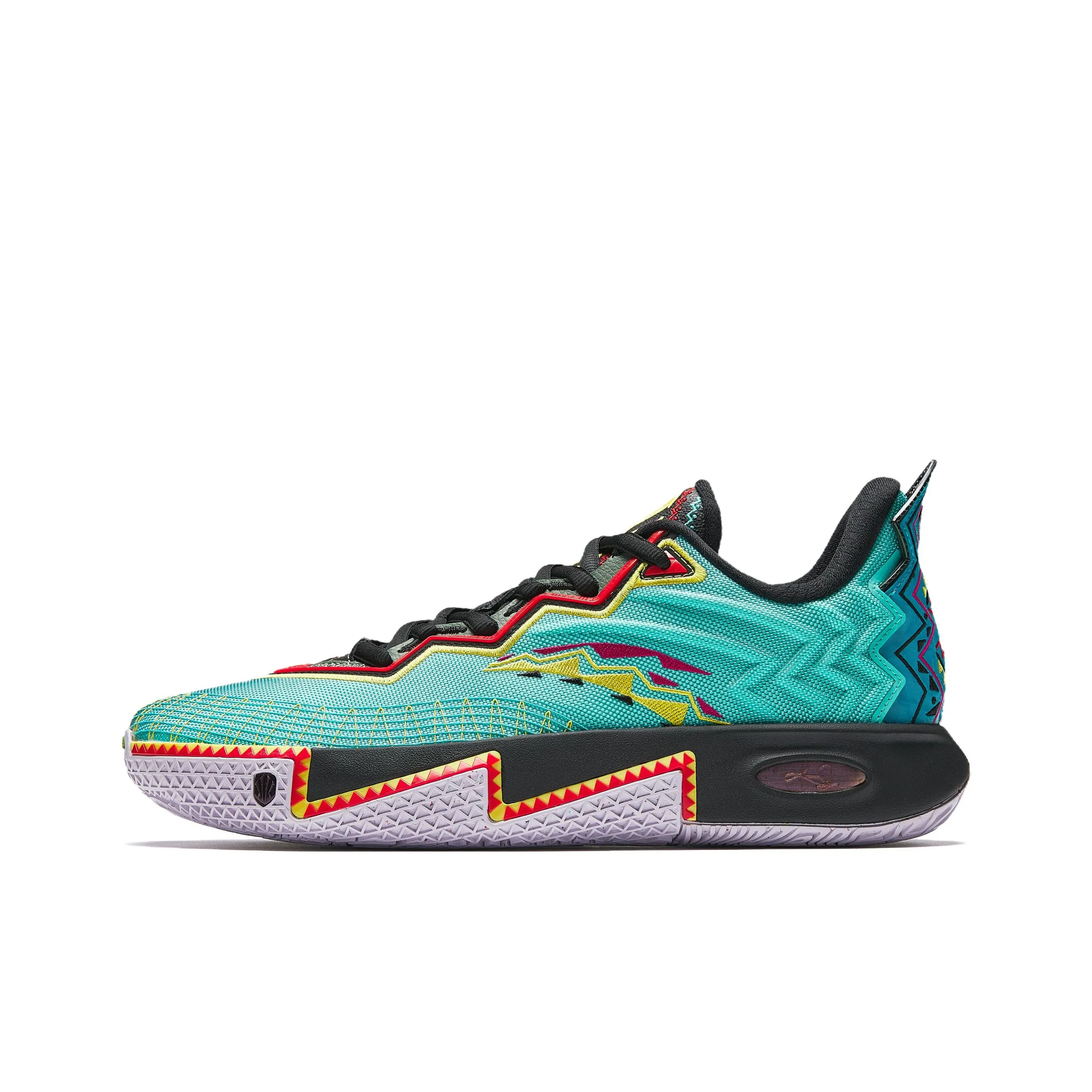 Anta KAI 2 Cushioning, Slip Resistant, Abrasion Resistant, Rebound Low Top Basketball Shoes Men's Green Black Blue