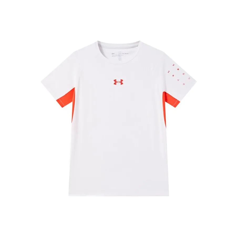 Under Armour Running Collection T-Shirt SS25 Белый Подростки