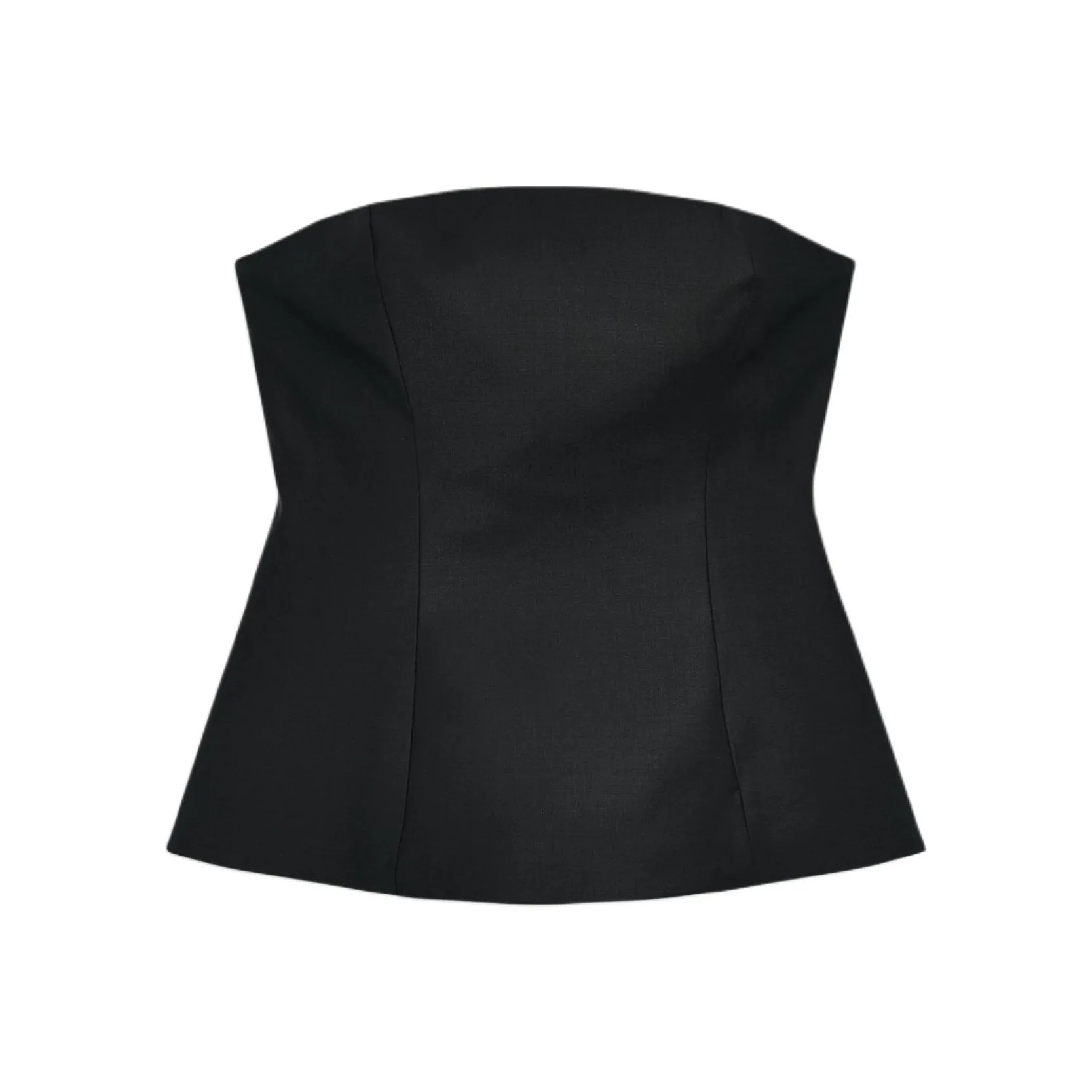 ZARA Strapless Tops Women's Black