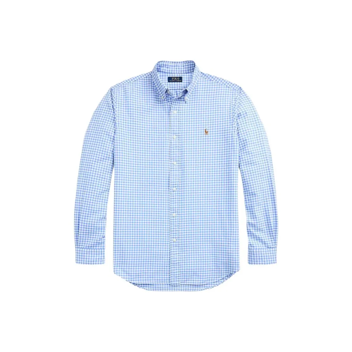T-shirt bianca con fettuccia e logo sul bordomanica Custom Fit Gingham Oxford Shirt