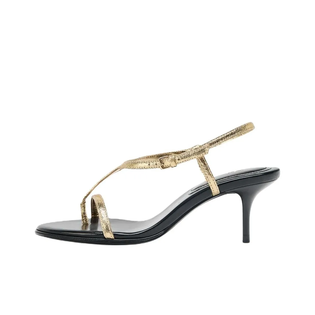 ZARA One Ремень Сандалии 7 см Женские Золотые