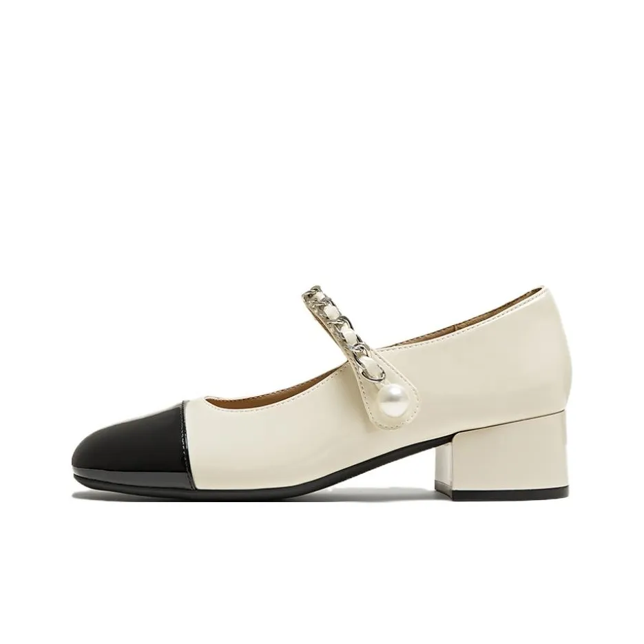BASTO Квадратный каблук Mary Jane Женские туфли