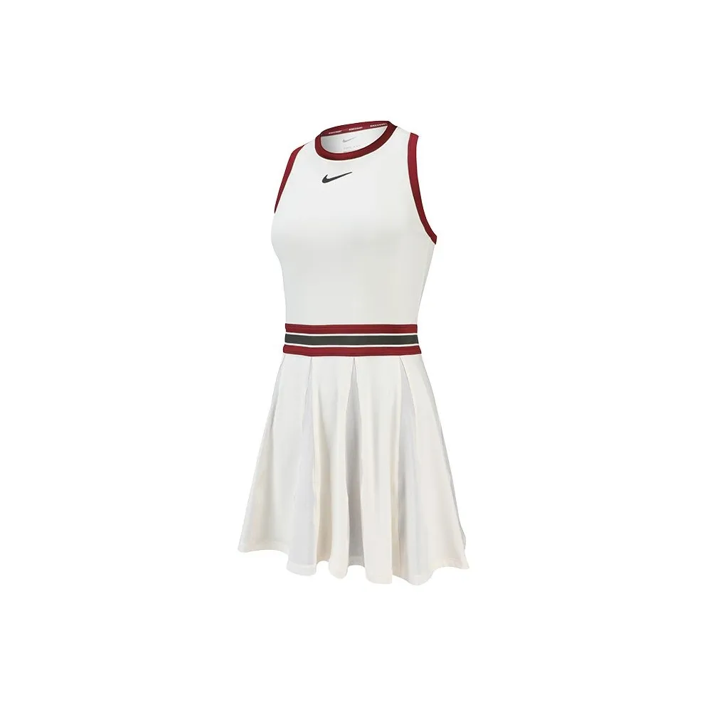 Nike Court SlamDri Форма Без рукавов Платье Женское Светлый слоновая кость