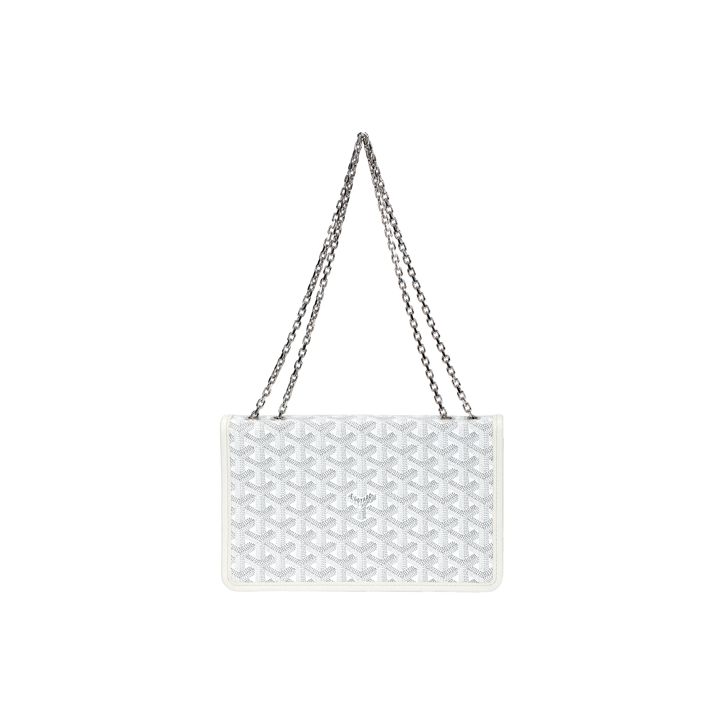 GOYARD Alexandre III Canvas With Leather Shoulder Bag, Crossbody Bag Women's White