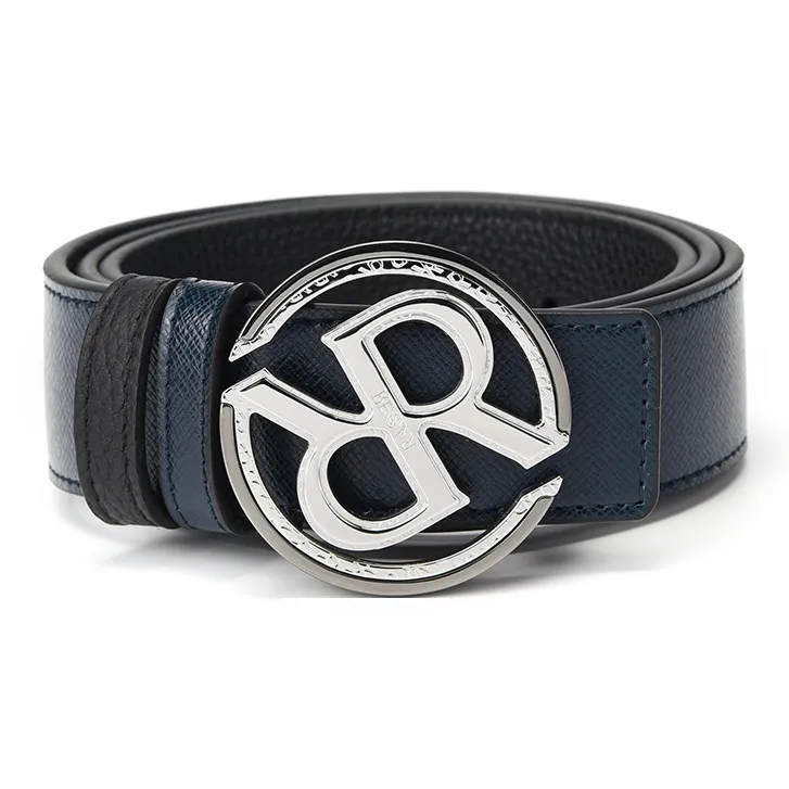 RARE Ремни из коровьей кожи унисекс темно-синий 3,5 см