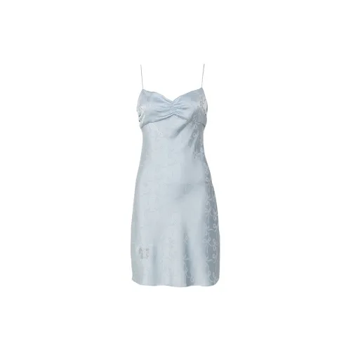 DPLAY SWEET Nightgown Женские Ночные сорочки с бантом, цвет: заливно-синий