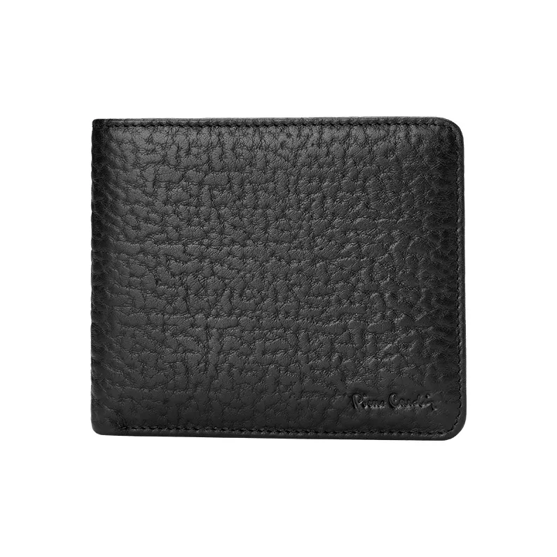 PIERRE CARDIN Кошелек из лощеной коровьей кожи стандартный мужской черный