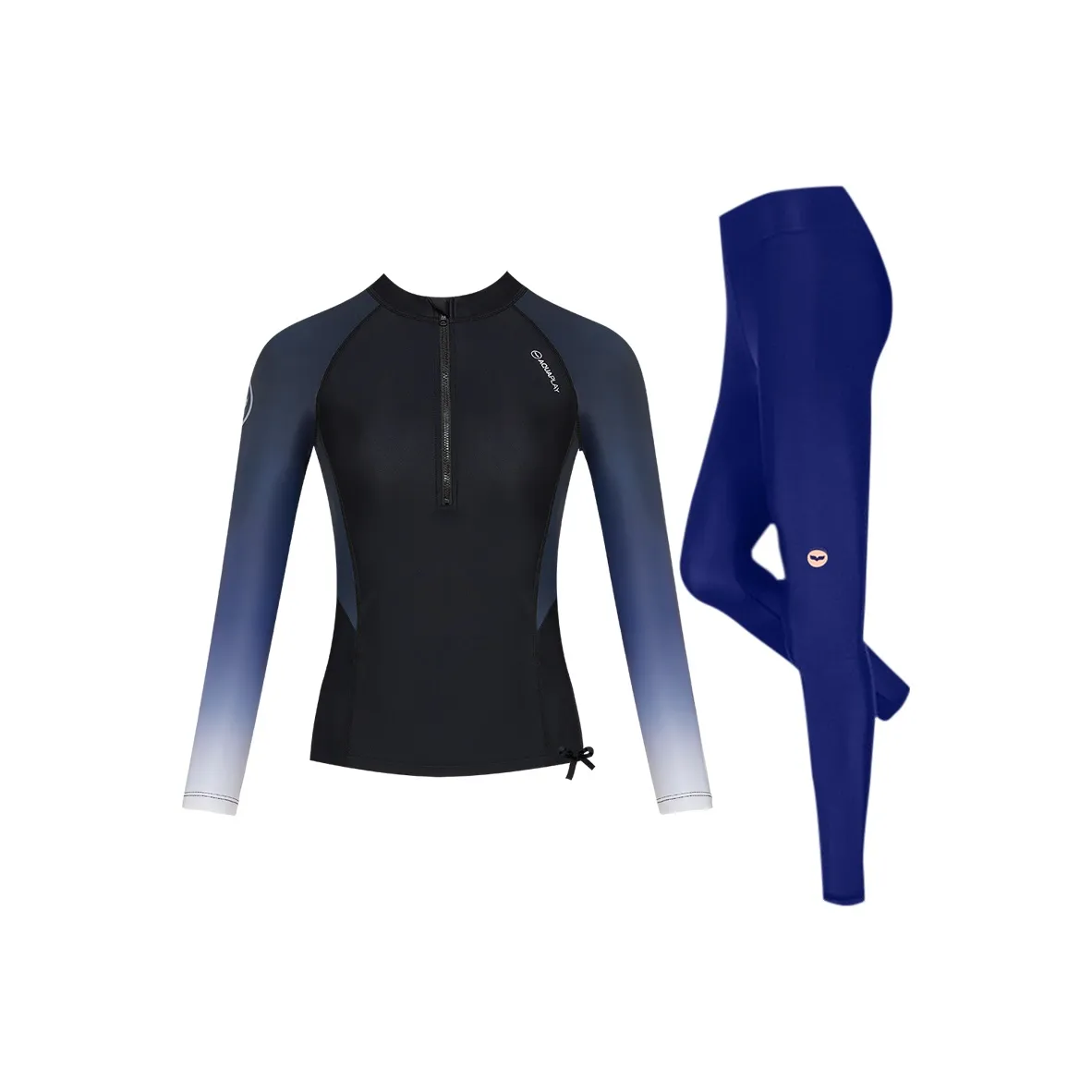 AQUAPLAY Двухкомпонентный купальник женский черный градиент