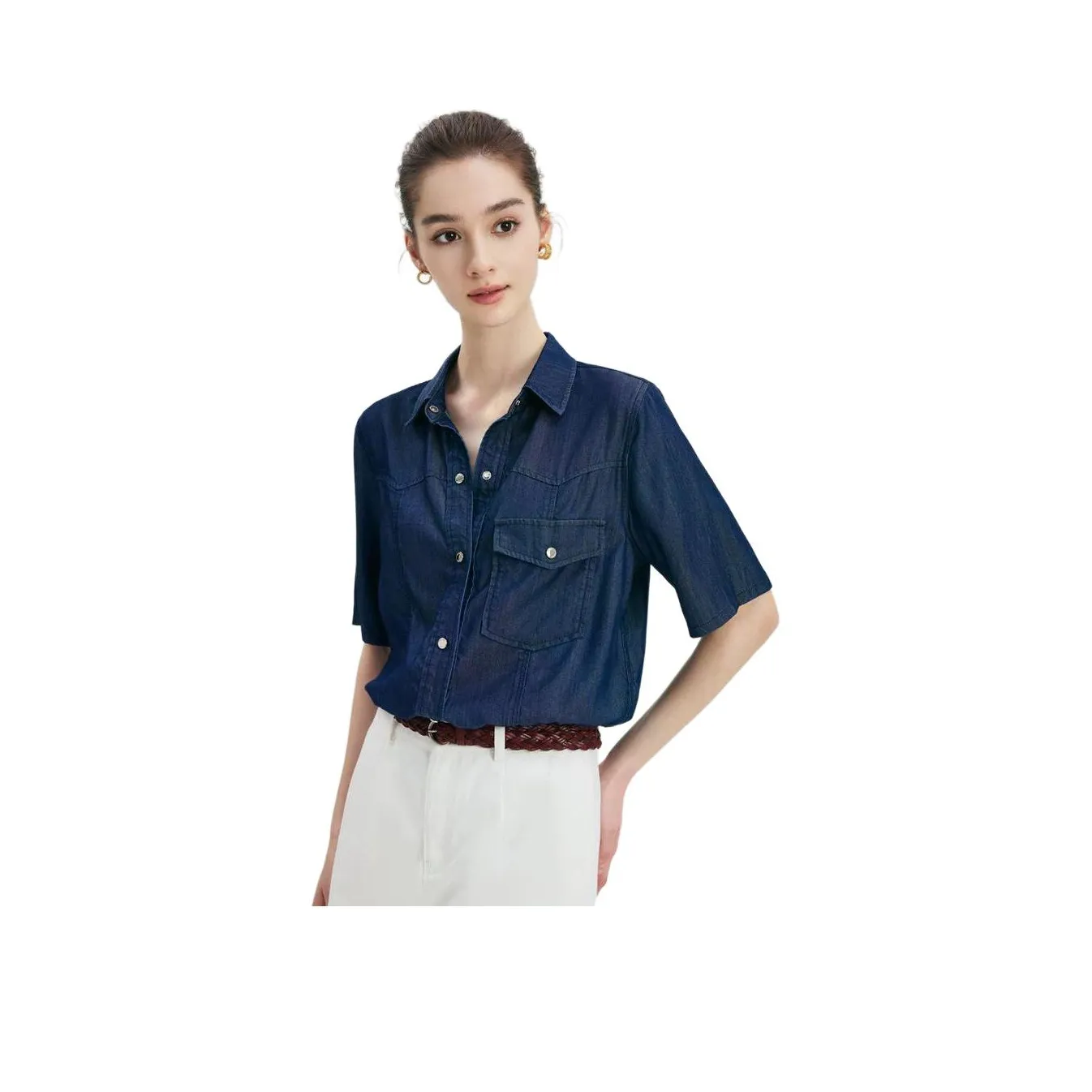 NAVIGARE Shirts Women's Dark Pearl Royal Blue