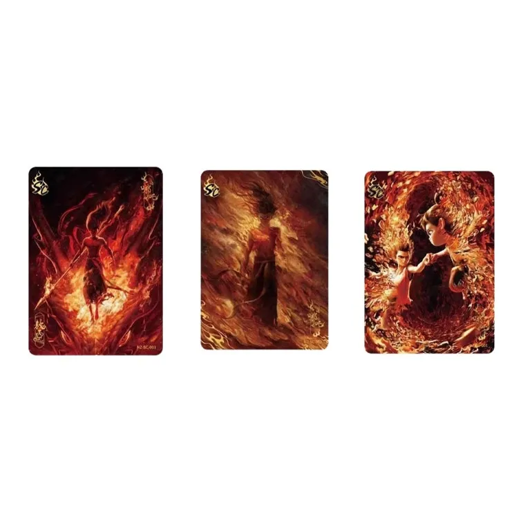 KAYOU Ne Zha  The Magic Child Stirs The Sea Movie Card Holder Sky Pack One Snap SC Full Set IP/Anime Cards 3 Pcs